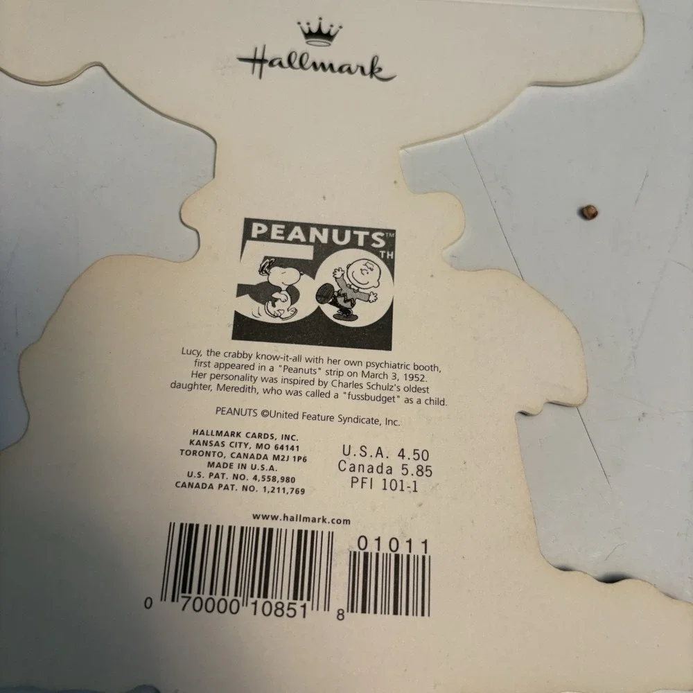 Giant Hallmark Cards Peanuts Set of 5 Lucy, Snoopy, Linus, Charlie Brown UNUSED